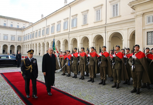 Cumhurbaşkanı Erdoğan, İtalya Cumhurbaşkanı ve Başbakanı ile görüştü